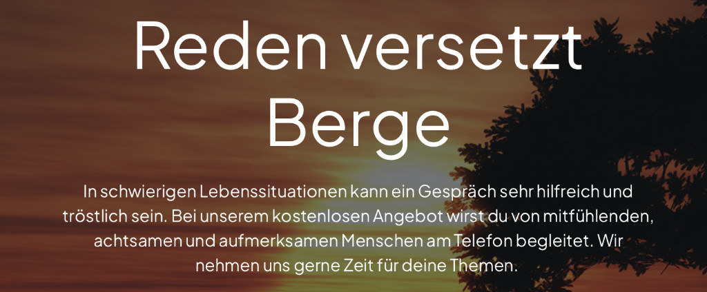 Crowdfunding Lebensmut Hotline – Bild 2