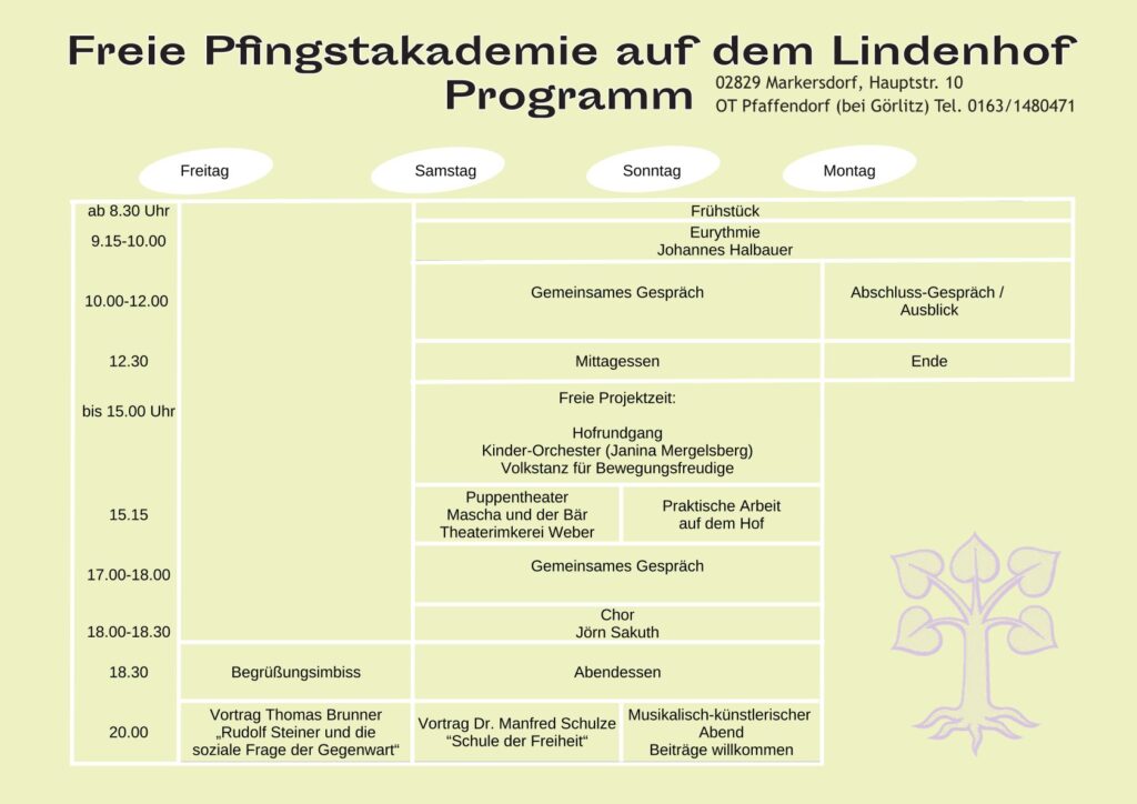 Programm Pfingstakademie