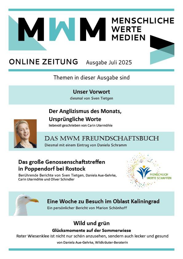 MWM Onlinezeitung: Ausgabe Juli 2025