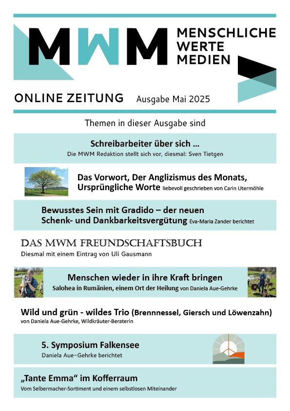 MWM Onlinezeitung: Ausgabe Mai 2025