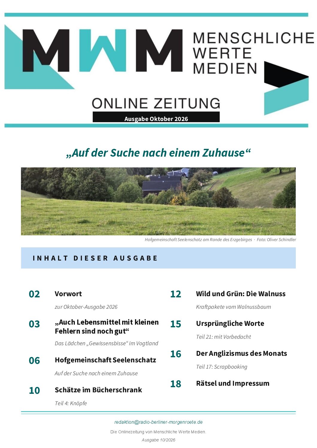 MWM Onlinezeitung – Oktober 2026