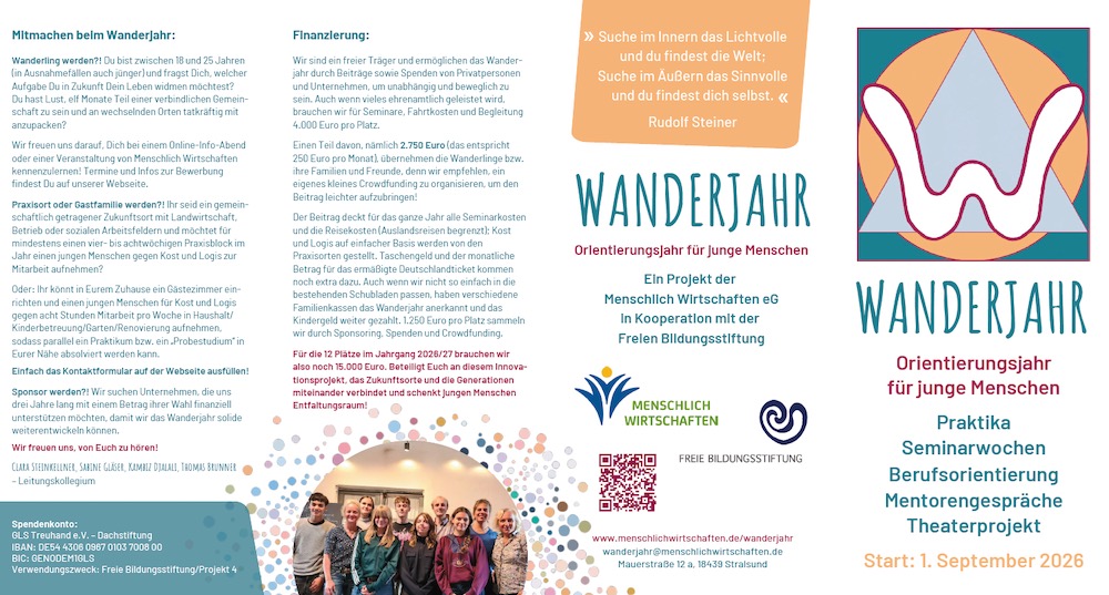 Wanderjahr Faltblatt Ansicht