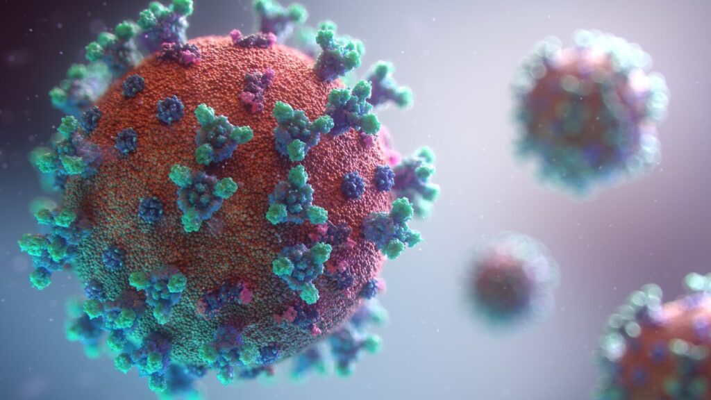 Visualisierung vom Coronavirus