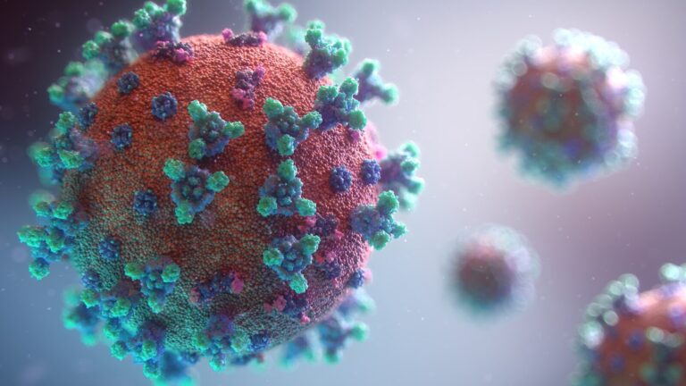 Visualisierung vom Coronavirus